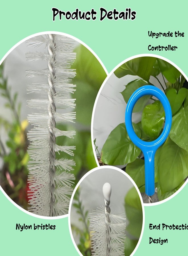 CIDYAUST Straw Brush Cleaner Set,Straw Cleaner Brush Long 10 Inch,Straw Cleaner with 2mm and 3mm Thick Stainless Steel Wires, Heavy-Duty Straw Cleaning Brush for Baby Bottles(6-Pack). - Image 3